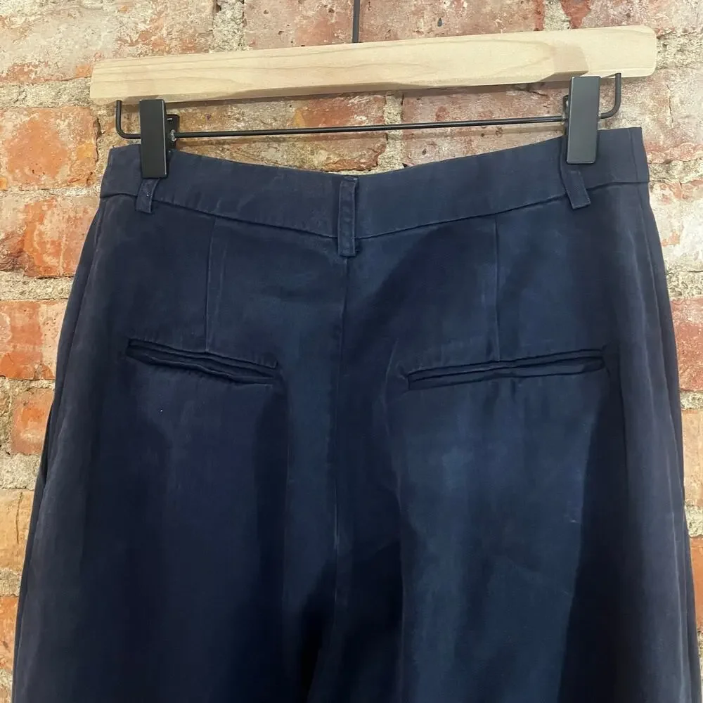 Reformation Mason Pants 6 Navy Blue